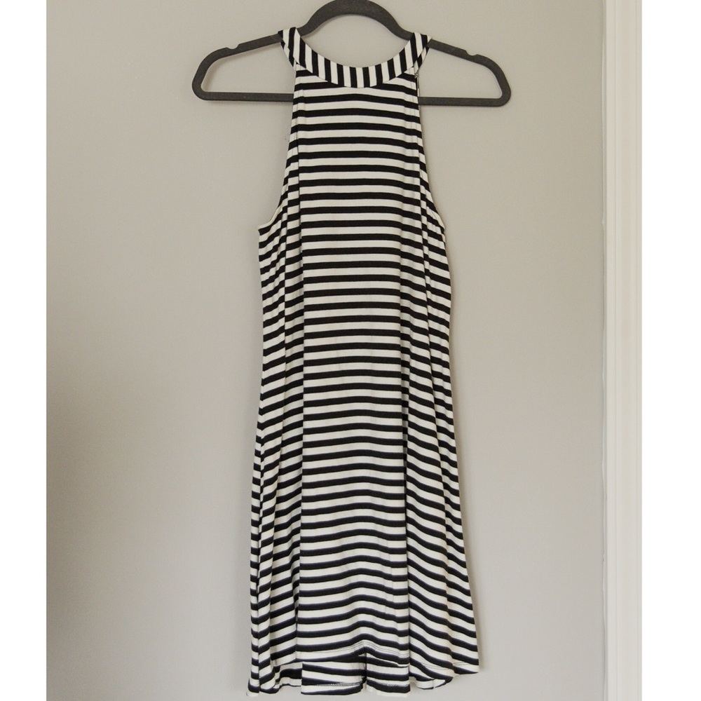 Express Striped Halter Dress S